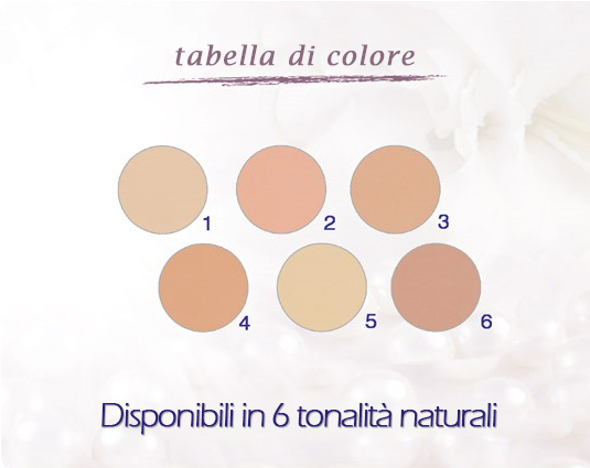 Tabella colori Covermark luminous conpact powder